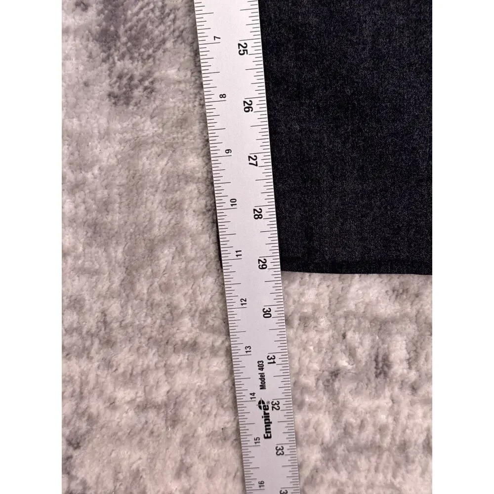 AMI Paris Alexandre Mattiussi Pants Large Mens Gray Wool Slim Slim Drawstring
